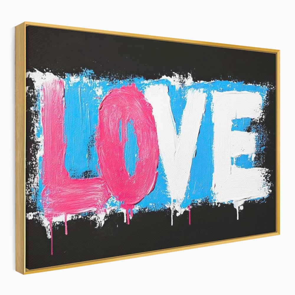 Leinwandbilder Premium LuxCanva® E1016, Liebe in leuchtenden Farben, Farben, Liebe, Kontrast, Liebe, leuchtend, Wohnzimmer, leuchtende Farben