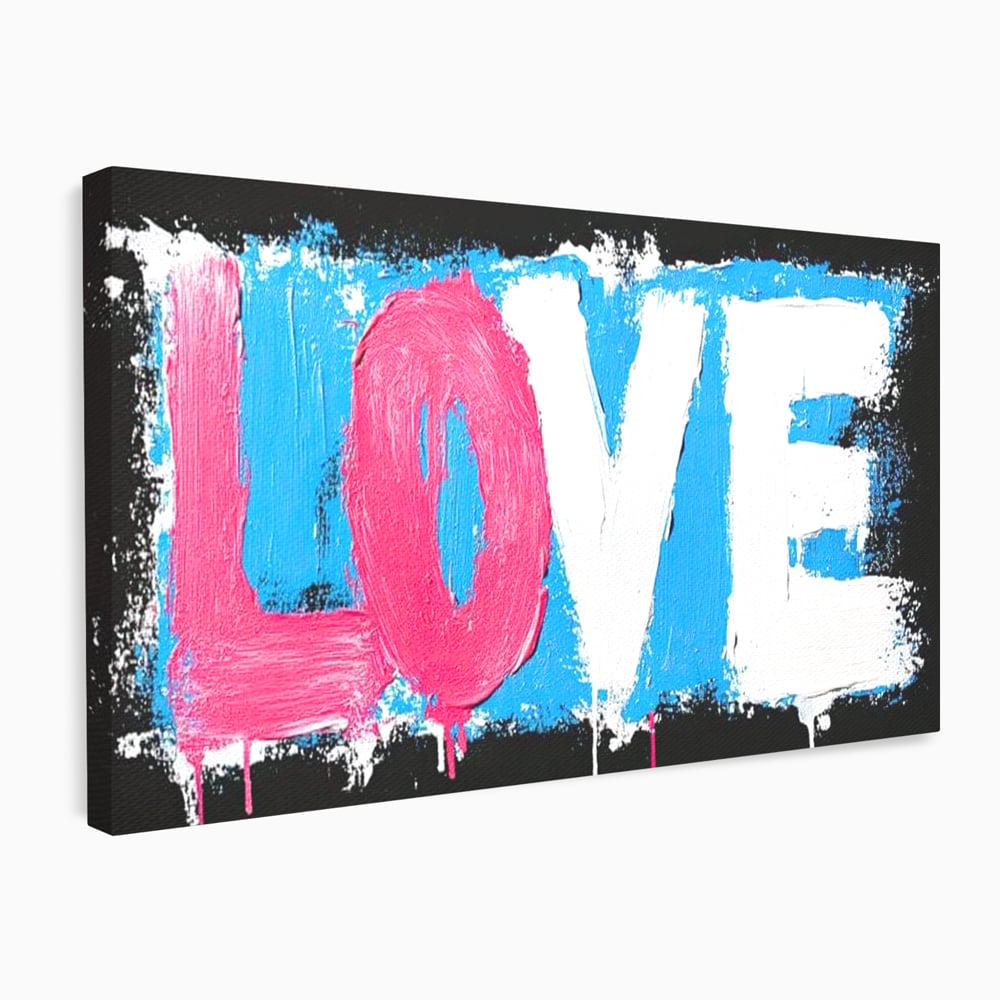 Leinwandbilder Premium LuxCanva® E1016, Liebe in leuchtenden Farben, Farben, Liebe, Kontrast, Liebe, leuchtend, Wohnzimmer, leuchtende Farben