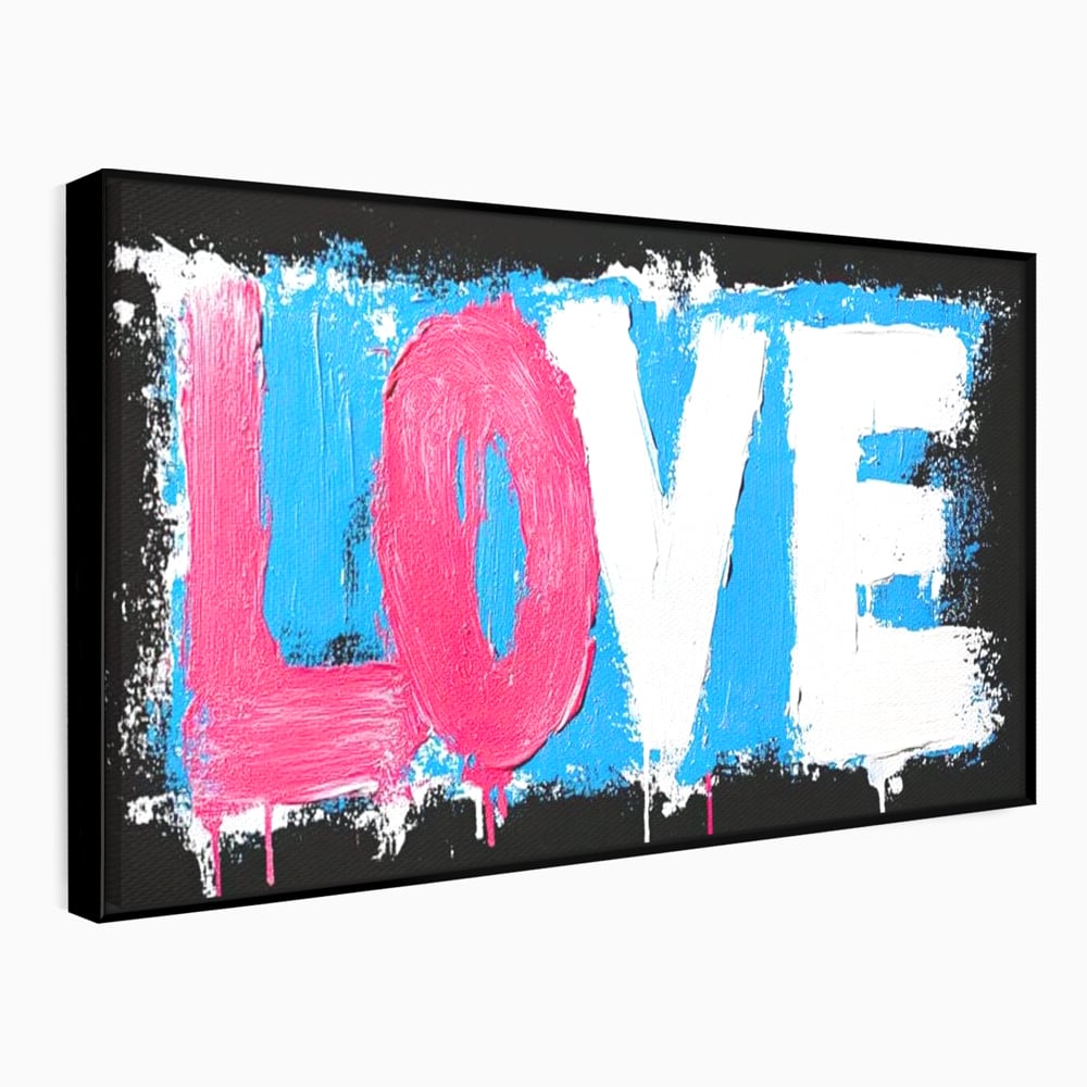 Leinwandbilder Premium LuxCanva® E1016, Liebe in leuchtenden Farben, Farben, Liebe, Kontrast, Liebe, leuchtend, Wohnzimmer, leuchtende Farben