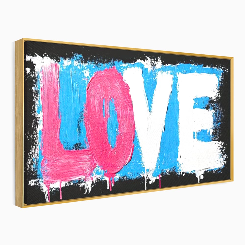 Leinwandbilder Premium LuxCanva® E1016, Liebe in leuchtenden Farben, Farben, Liebe, Kontrast, Liebe, leuchtend, Wohnzimmer, leuchtende Farben