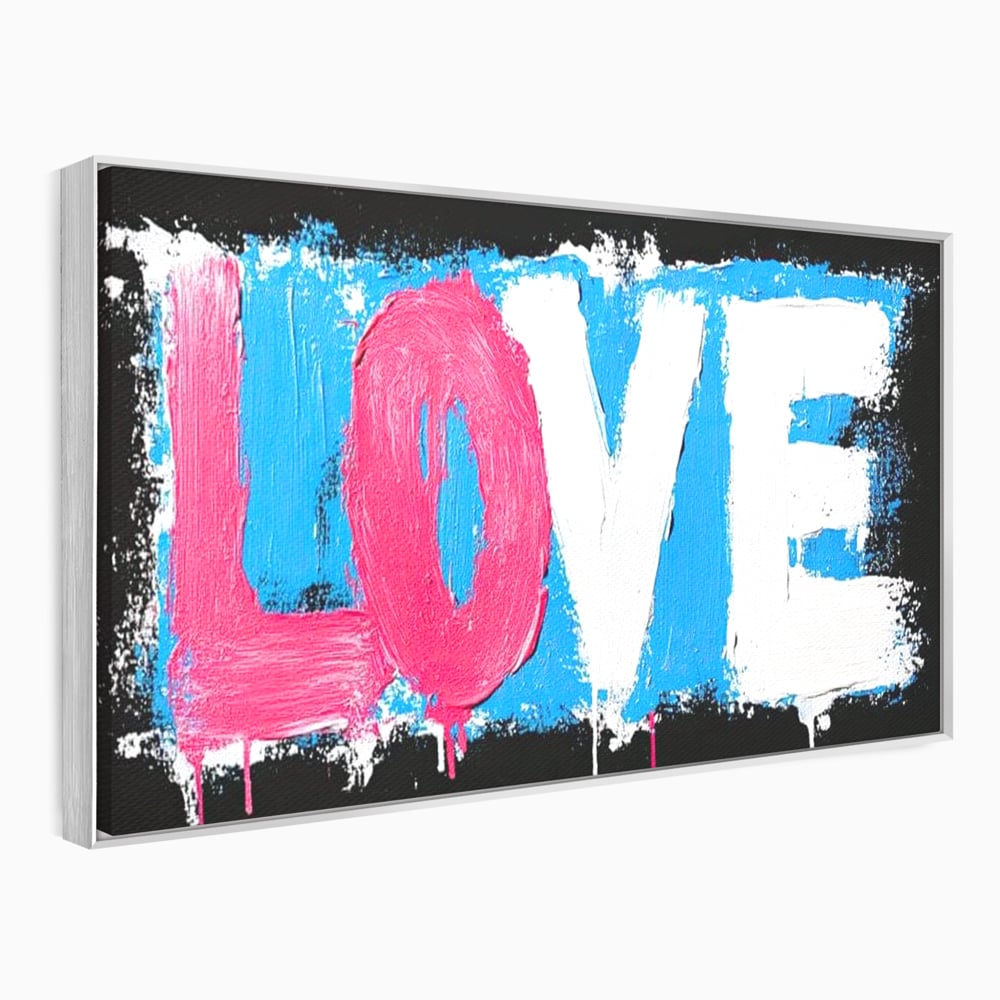 Leinwandbilder Premium LuxCanva® E1016, Liebe in leuchtenden Farben, Farben, Liebe, Kontrast, Liebe, leuchtend, Wohnzimmer, leuchtende Farben