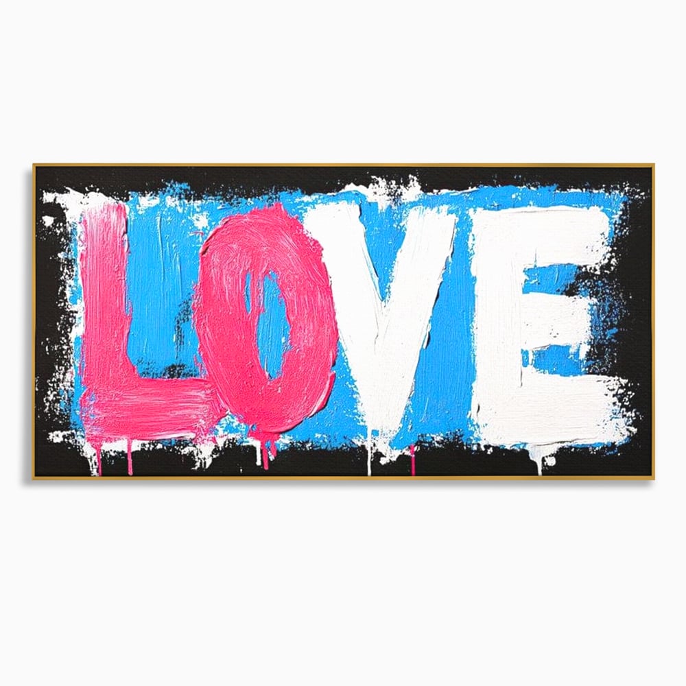 Leinwandbilder Premium LuxCanva® E1016, Liebe in leuchtenden Farben, Farben, Liebe, Kontrast, Liebe, leuchtend, Wohnzimmer, leuchtende Farben