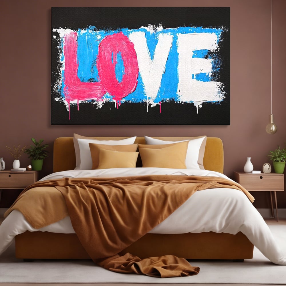 Leinwandbilder Premium LuxCanva® E1016, Liebe in leuchtenden Farben, Farben, Liebe, Kontrast, Liebe, leuchtend, Wohnzimmer, leuchtende Farben