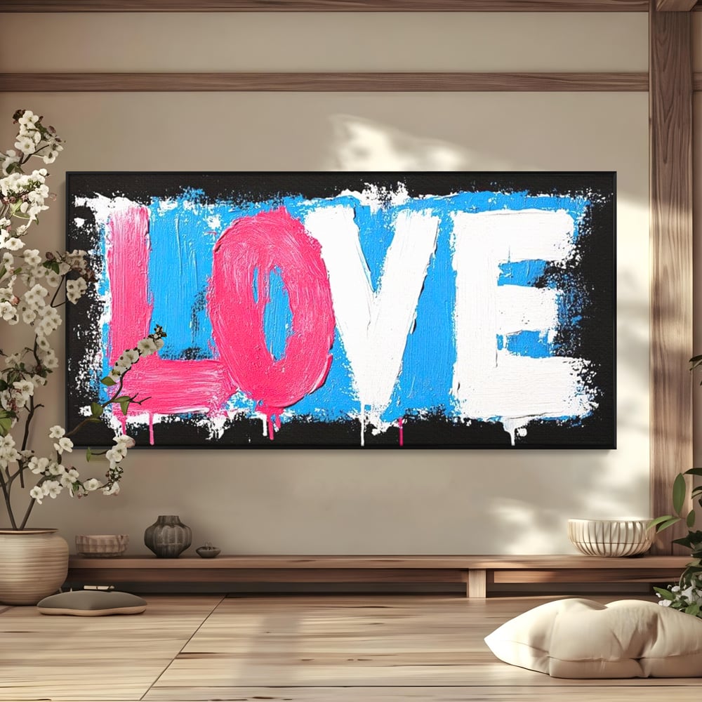 Leinwandbilder Premium LuxCanva® E1016, Liebe in leuchtenden Farben, Farben, Liebe, Kontrast, Liebe, leuchtend, Wohnzimmer, leuchtende Farben
