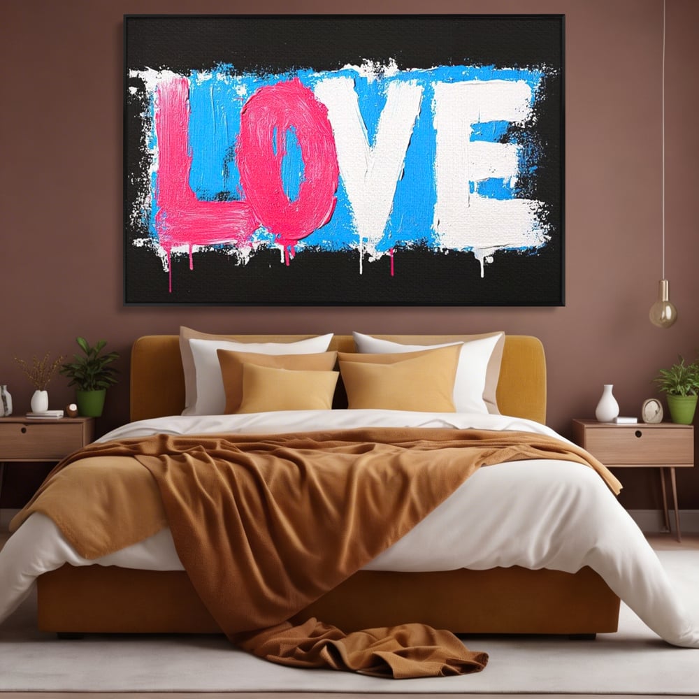 Leinwandbilder Premium LuxCanva® E1016, Liebe in leuchtenden Farben, Farben, Liebe, Kontrast, Liebe, leuchtend, Wohnzimmer, leuchtende Farben