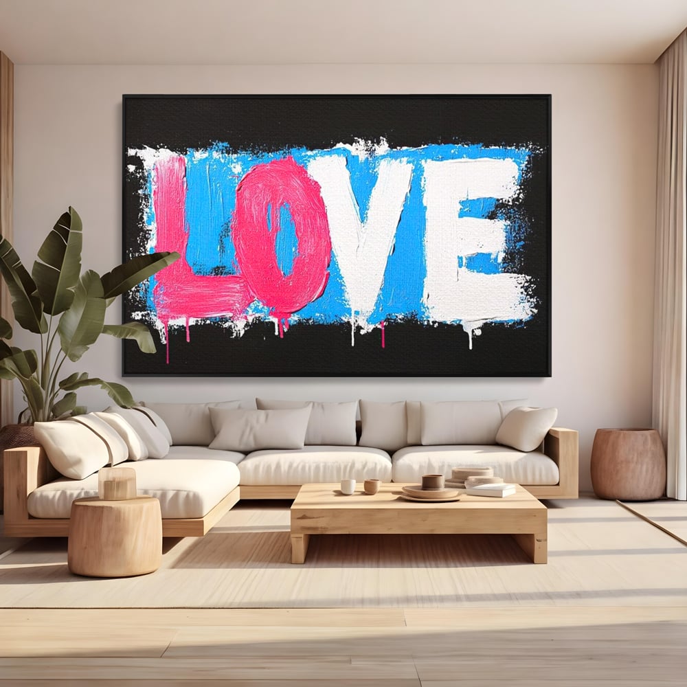 Leinwandbilder Premium LuxCanva® E1016, Liebe in leuchtenden Farben, Farben, Liebe, Kontrast, Liebe, leuchtend, Wohnzimmer, leuchtende Farben