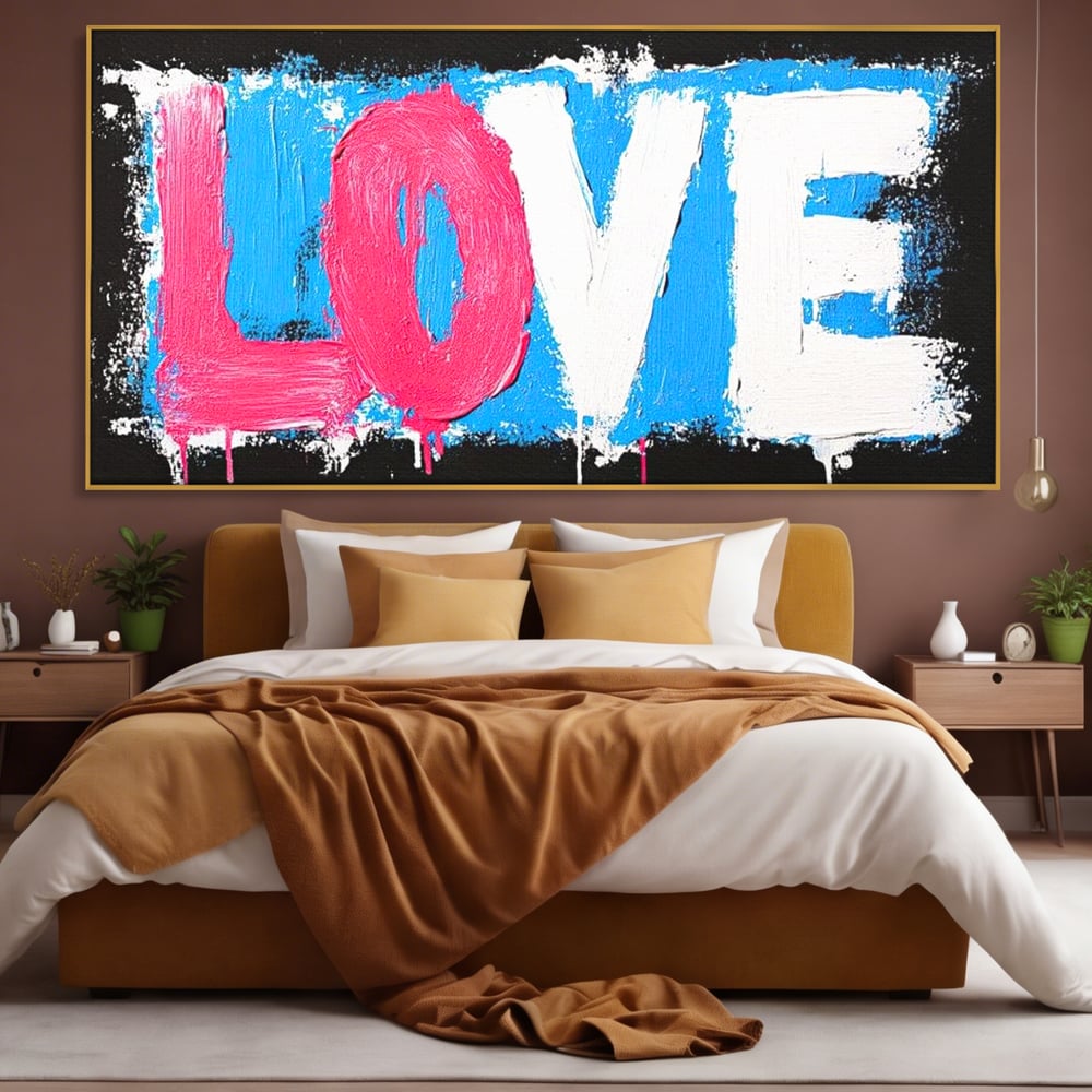 Leinwandbilder Premium LuxCanva® E1016, Liebe in leuchtenden Farben, Farben, Liebe, Kontrast, Liebe, leuchtend, Wohnzimmer, leuchtende Farben