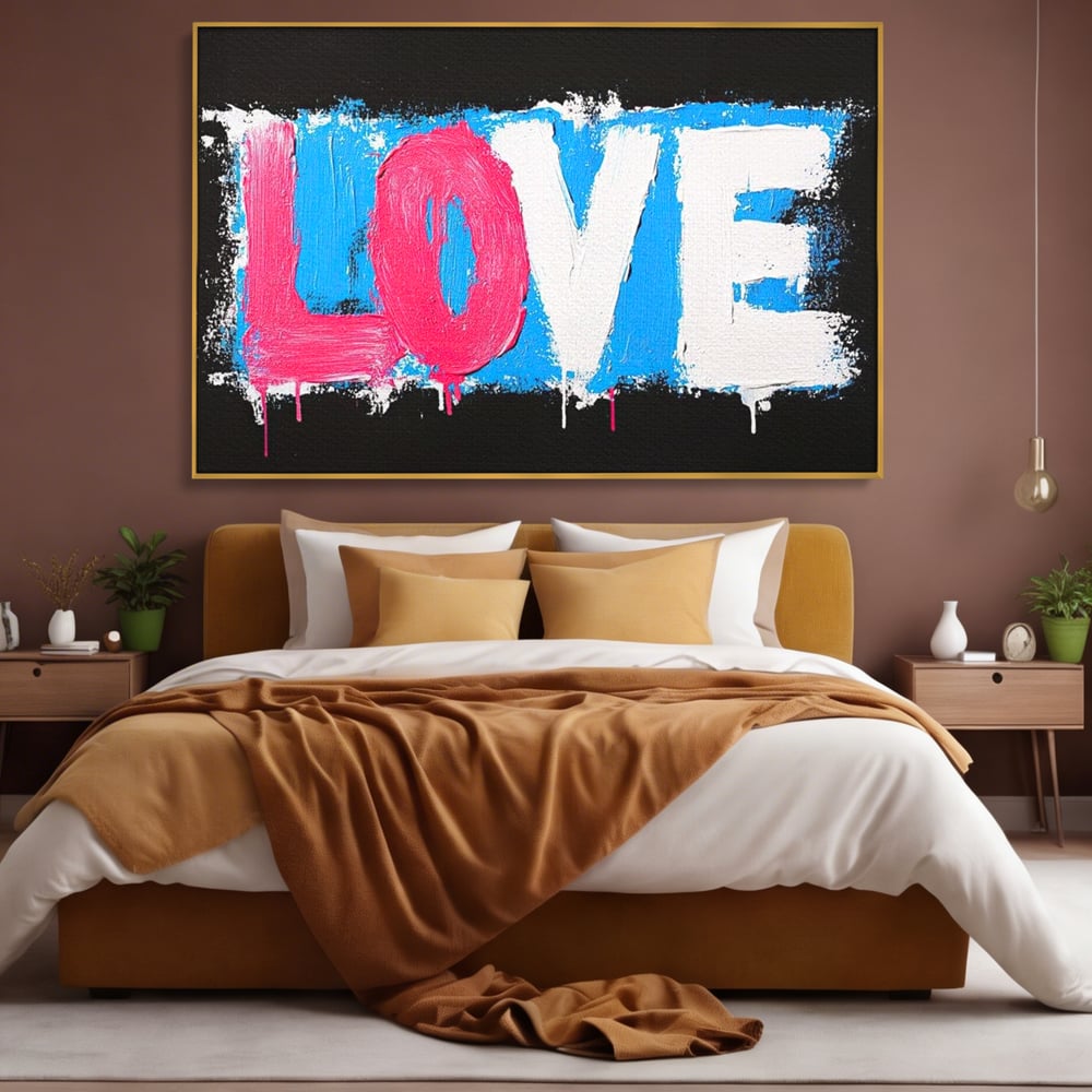 Leinwandbilder Premium LuxCanva® E1016, Liebe in leuchtenden Farben, Farben, Liebe, Kontrast, Liebe, leuchtend, Wohnzimmer, leuchtende Farben