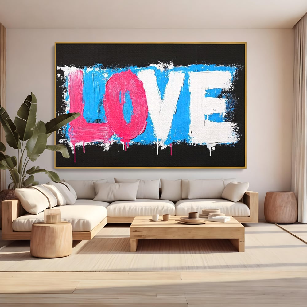 Leinwandbilder Premium LuxCanva® E1016, Liebe in leuchtenden Farben, Farben, Liebe, Kontrast, Liebe, leuchtend, Wohnzimmer, leuchtende Farben
