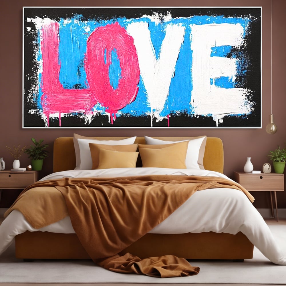 Leinwandbilder Premium LuxCanva® E1016, Liebe in leuchtenden Farben, Farben, Liebe, Kontrast, Liebe, leuchtend, Wohnzimmer, leuchtende Farben