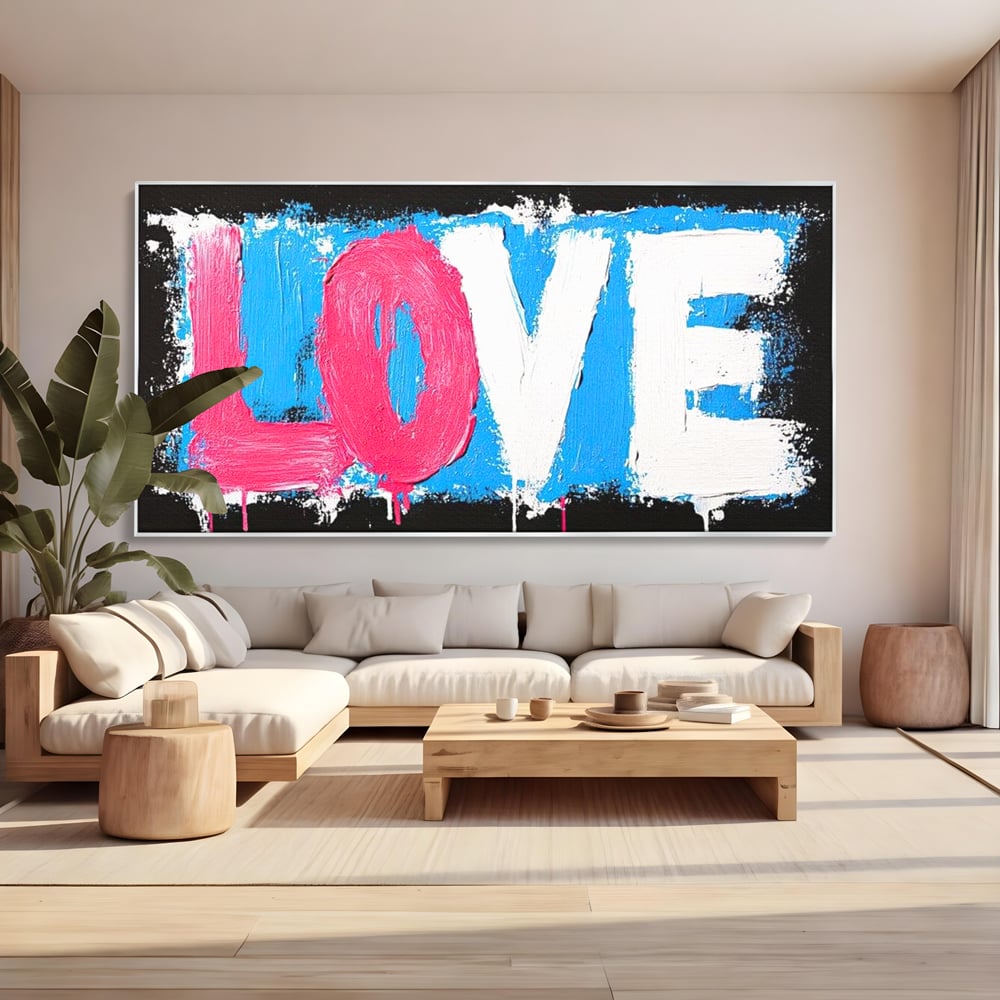 Leinwandbilder Premium LuxCanva® E1016, Liebe in leuchtenden Farben, Farben, Liebe, Kontrast, Liebe, leuchtend, Wohnzimmer, leuchtende Farben