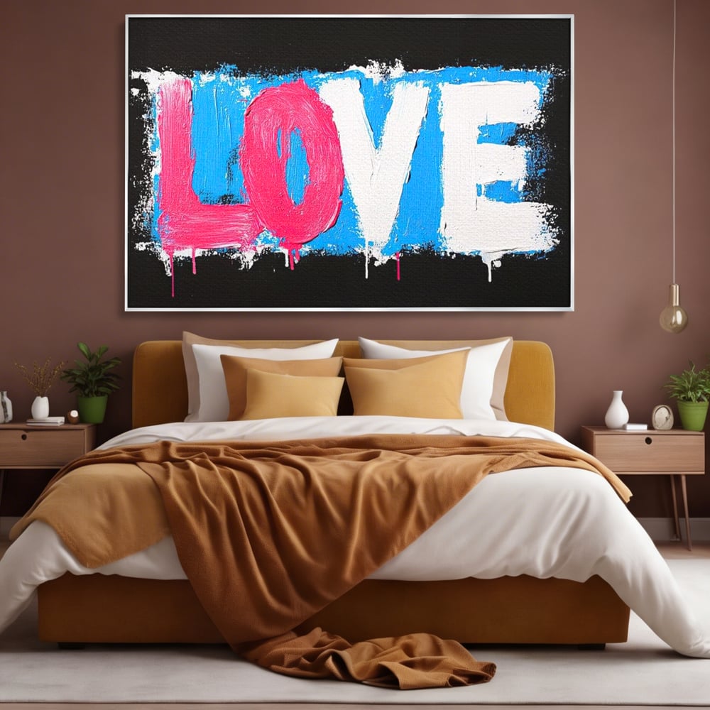 Leinwandbilder Premium LuxCanva® E1016, Liebe in leuchtenden Farben, Farben, Liebe, Kontrast, Liebe, leuchtend, Wohnzimmer, leuchtende Farben