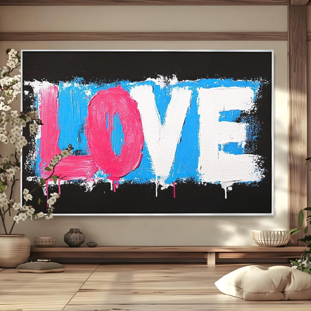 Leinwandbilder Premium LuxCanva® E1016, Liebe in leuchtenden Farben, Farben, Liebe, Kontrast, Liebe, leuchtend, Wohnzimmer, leuchtende Farben