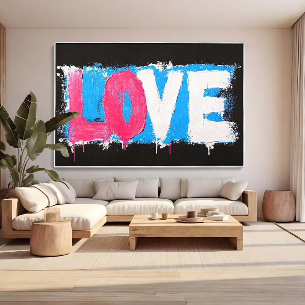 Leinwandbilder Premium LuxCanva® E1016, Liebe in leuchtenden Farben, Farben, Liebe, Kontrast, Liebe, leuchtend, Wohnzimmer, leuchtende Farben