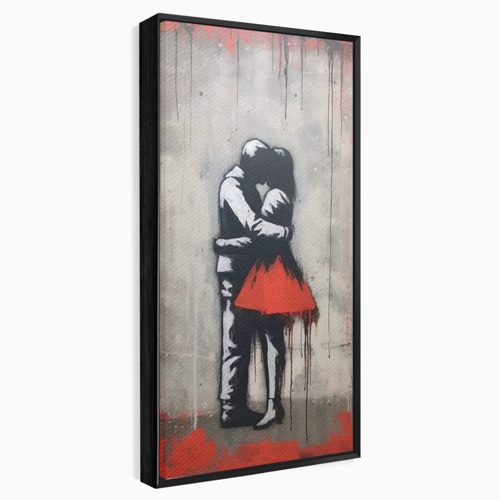 Tablou Canvas Premium LuxCanva® E1020, Un Moment pentru Eternitate , Imbratisare, Indragostiti, Pasiune, Tacere, Pace, Living Room, Culori vibrante