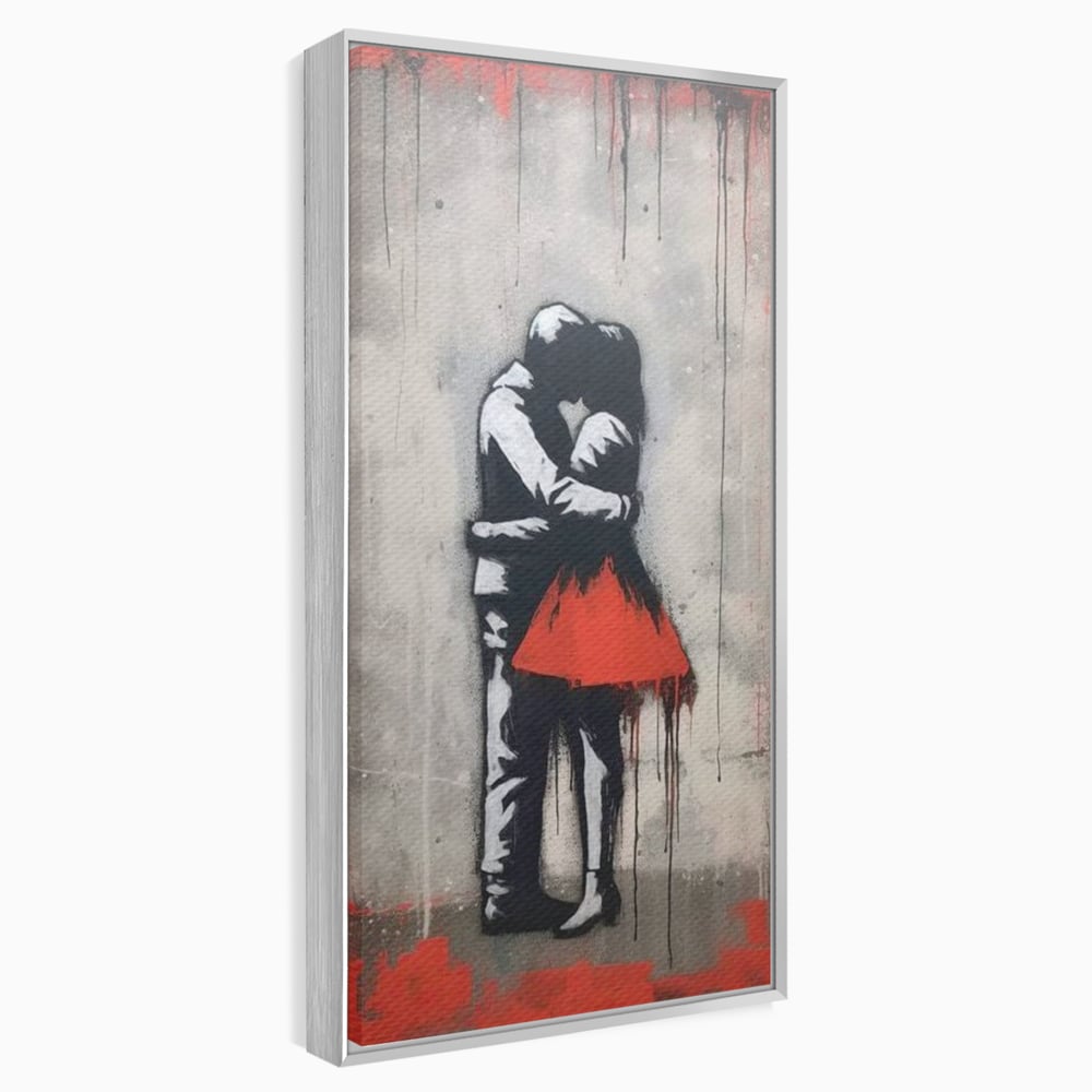 Tablou Canvas Premium LuxCanva® E1020, Un Moment pentru Eternitate , Imbratisare, Indragostiti, Pasiune, Tacere, Pace, Living Room, Culori vibrante