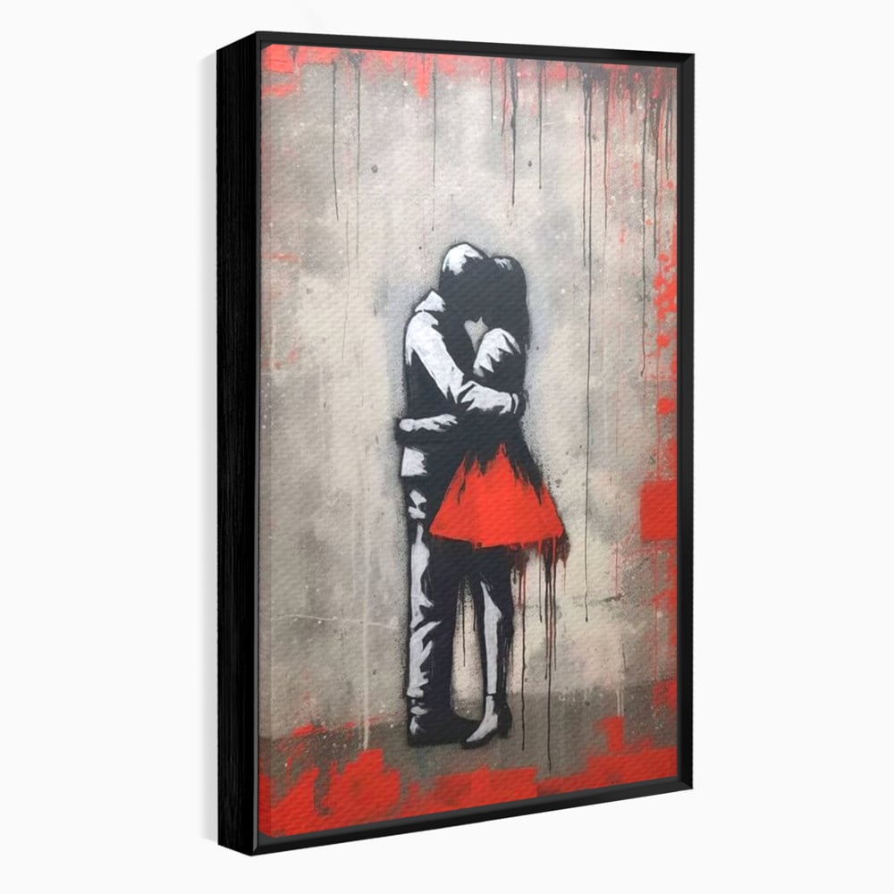 Tablou Canvas Premium LuxCanva® E1020, Un Moment pentru Eternitate , Imbratisare, Indragostiti, Pasiune, Tacere, Pace, Living Room, Culori vibrante