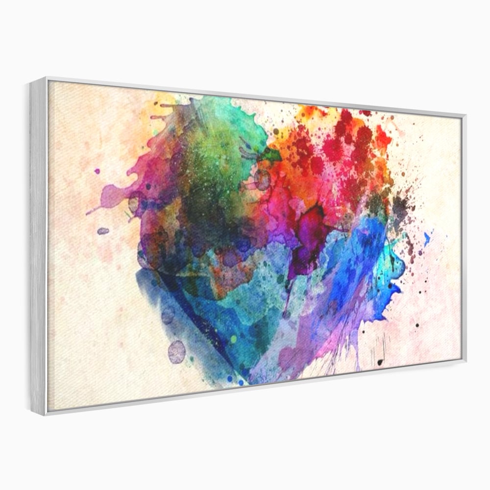 Tablou Canvas Premium LuxCanva® E1025, Suflet Pictat, Arta, Exprimare, Artistica, Inima, Emotie, Living Room, Culori vibrante