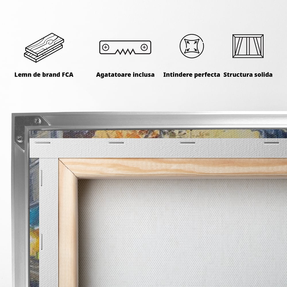 Leinwandbilder Premium LuxCanva® E1029, Pariser Herbst, Regen, regnerisch, Stadt, Herbst, Regenschirm, Gelassenheit, Gelassenheit, Wohnzimmer, leuchtende Farben