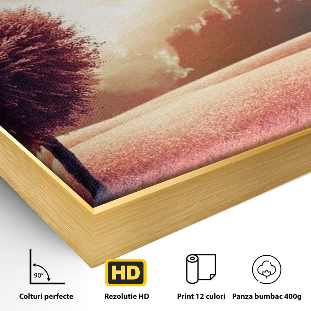 Leinwandbilder Premium LuxCanva® E1036, Heartbeats of the Earth, Baum, Wurzeln, Landschaft, Freamat, Herz, Wohnzimmer, Lebendige Farben