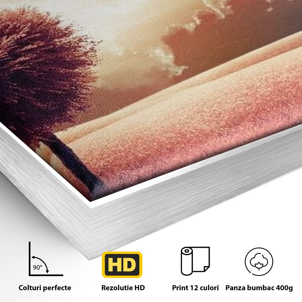 Leinwandbilder Premium LuxCanva® E1036, Heartbeats of the Earth, Baum, Wurzeln, Landschaft, Freamat, Herz, Wohnzimmer, Lebendige Farben