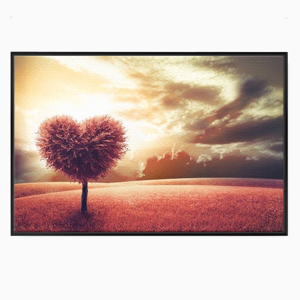 Leinwandbilder Premium LuxCanva® E1036, Heartbeats of the Earth, Baum, Wurzeln, Landschaft, Freamat, Herz, Wohnzimmer, Lebendige Farben