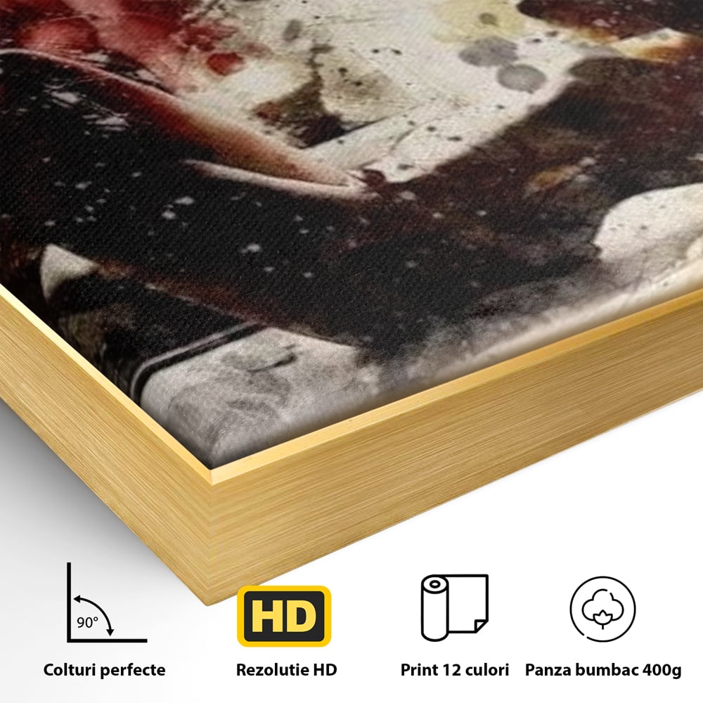Tablou Canvas Premium LuxCanva® E1037, Muzica din Interior, Jazz, Muzica, Avangardist, Instrumental, Trup, Living Room, Culori vibrante