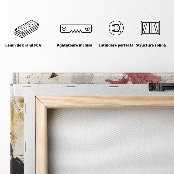 Tablou Canvas Premium LuxCanva® E1037, Muzica din Interior, Jazz, Muzica, Avangardist, Instrumental, Trup, Living Room, Culori vibrante
