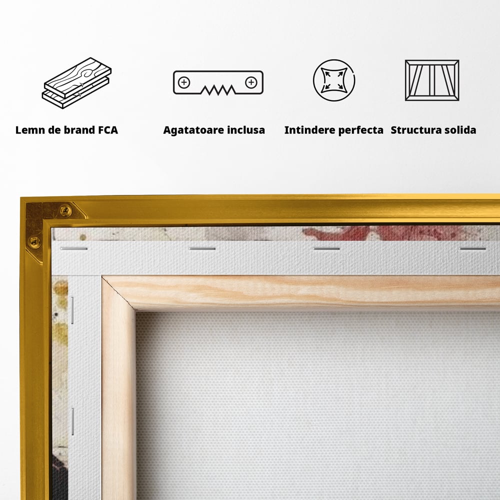 Tablou Canvas Premium LuxCanva® E1037, Muzica din Interior, Jazz, Muzica, Avangardist, Instrumental, Trup, Living Room, Culori vibrante