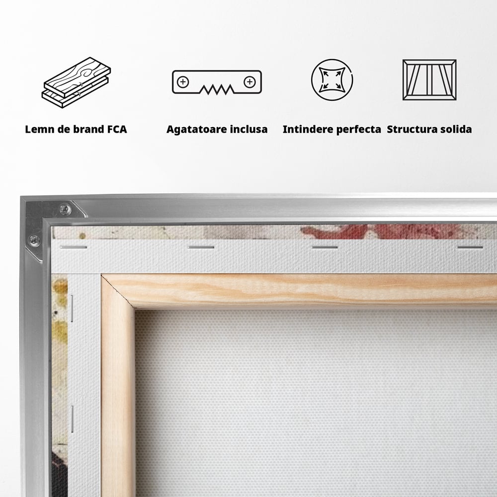 Tablou Canvas Premium LuxCanva® E1037, Muzica din Interior, Jazz, Muzica, Avangardist, Instrumental, Trup, Living Room, Culori vibrante