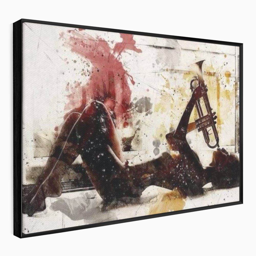 Tablou Canvas Premium LuxCanva® E1037, Muzica din Interior, Jazz, Muzica, Avangardist, Instrumental, Trup, Living Room, Culori vibrante