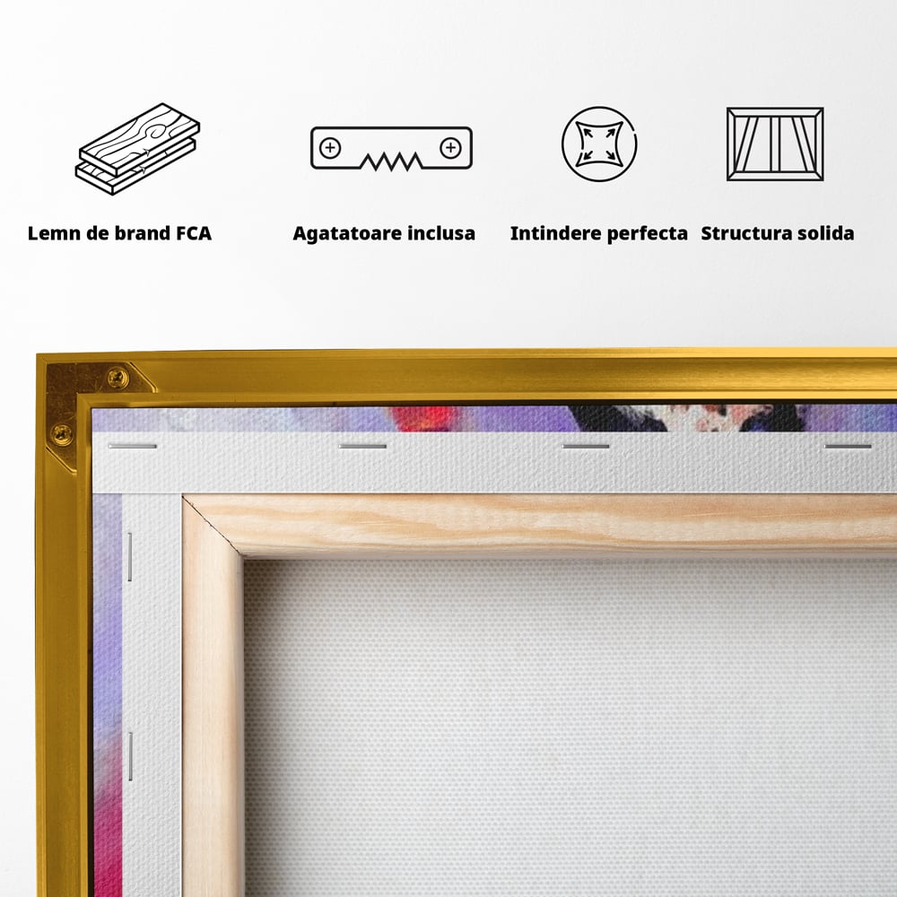 Tablou Canvas Premium LuxCanva® E1048, Pasiune in Pasi de Dans, Ritm, Dans, Vals, Tango, Pereche, Living Room, Culori vibrante