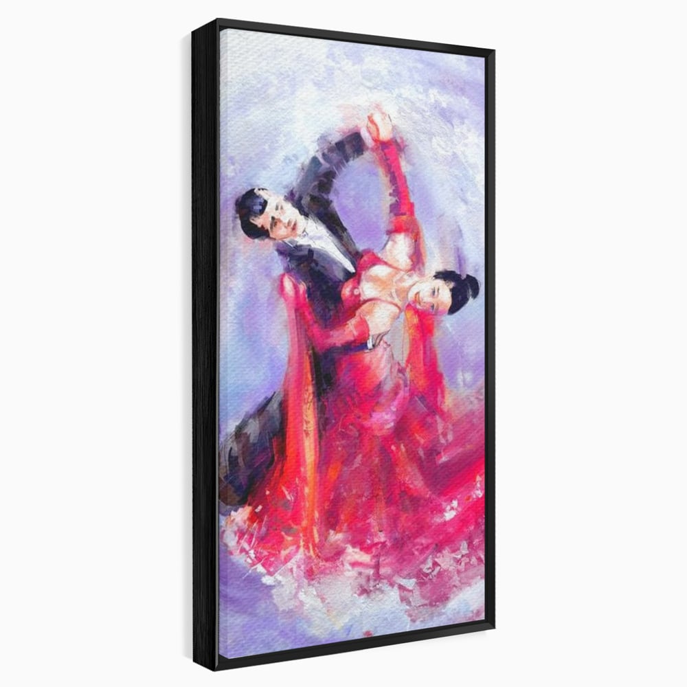 Tablou Canvas Premium LuxCanva® E1048, Pasiune in Pasi de Dans, Ritm, Dans, Vals, Tango, Pereche, Living Room, Culori vibrante
