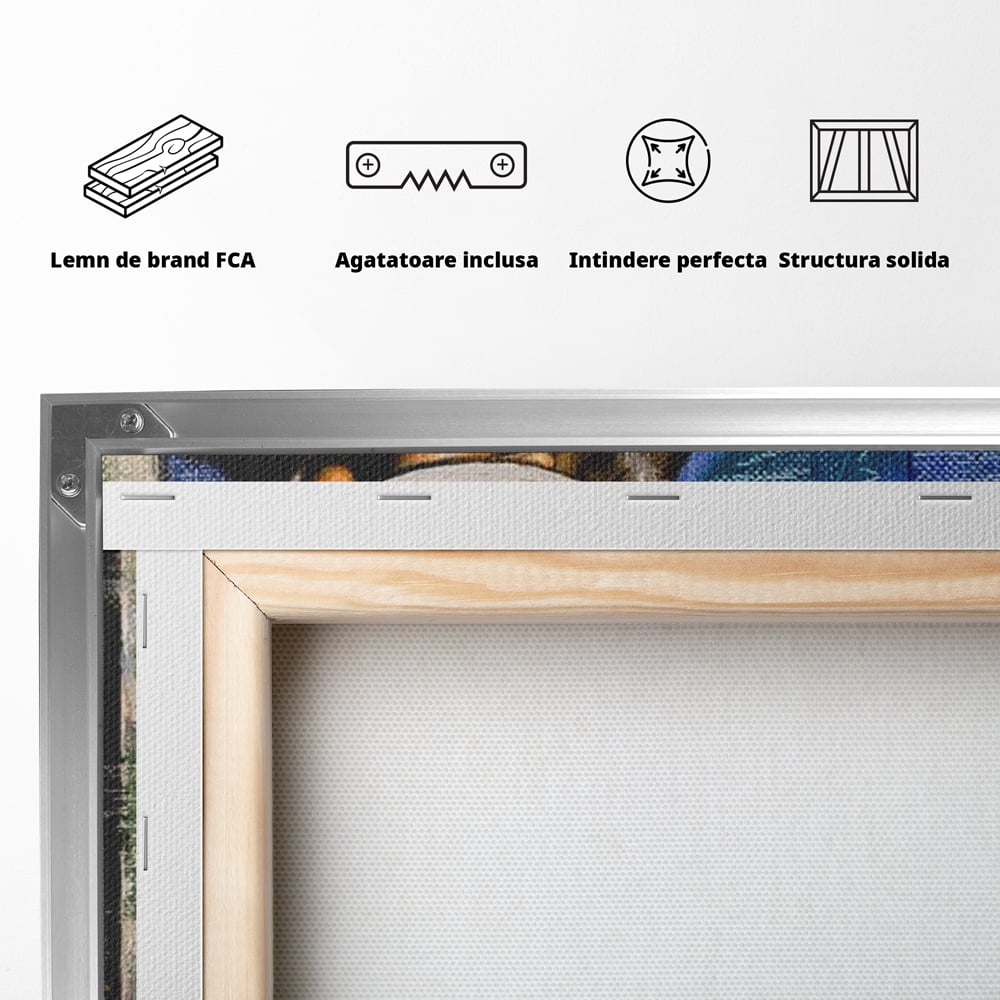 Tablou Canvas Premium LuxCanva® E1049, Barbatul din Umbra, Elegant, Masculinitate, Enigma, Tigara, Intriga, Living Room, Culori vibrante