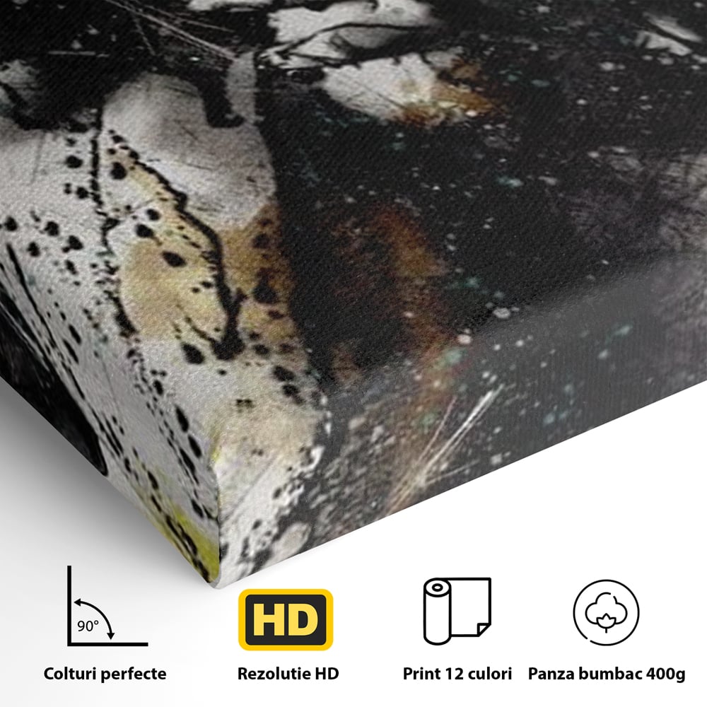 Tablou Canvas Premium LuxCanva® E1054, Fragment de Pasiune, Dorinta, Femeie, Pasiune, Haos, Trup, Living Room, Culori vibrante