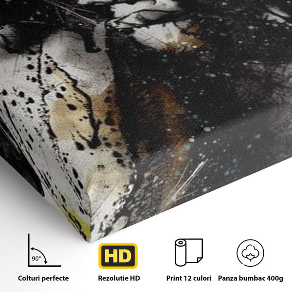Tablou Canvas Premium LuxCanva® E1054, Fragment de Pasiune, Dorinta, Femeie, Pasiune, Haos, Trup, Living Room, Culori vibrante