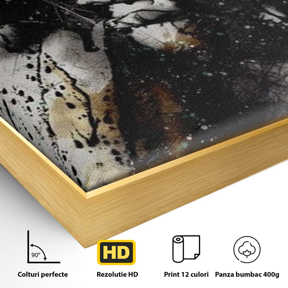 Tablou Canvas Premium LuxCanva® E1054, Fragment de Pasiune, Dorinta, Femeie, Pasiune, Haos, Trup, Living Room, Culori vibrante