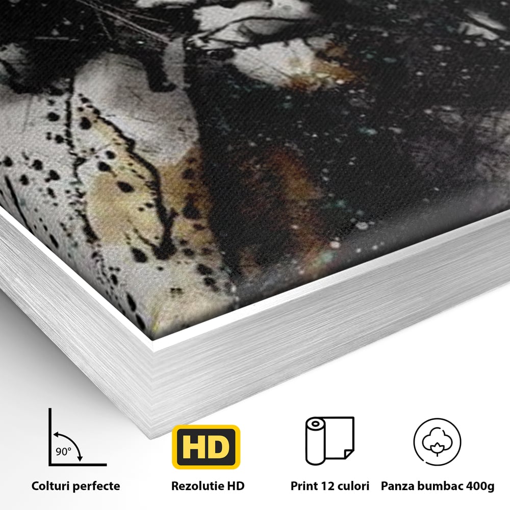 Tablou Canvas Premium LuxCanva® E1054, Fragment de Pasiune, Dorinta, Femeie, Pasiune, Haos, Trup, Living Room, Culori vibrante