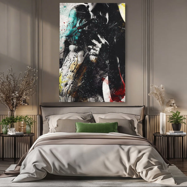 Tablou Canvas Premium LuxCanva® E1054, Fragment de Pasiune, Dorinta, Femeie, Pasiune, Haos, Trup, Living Room, Culori vibrante