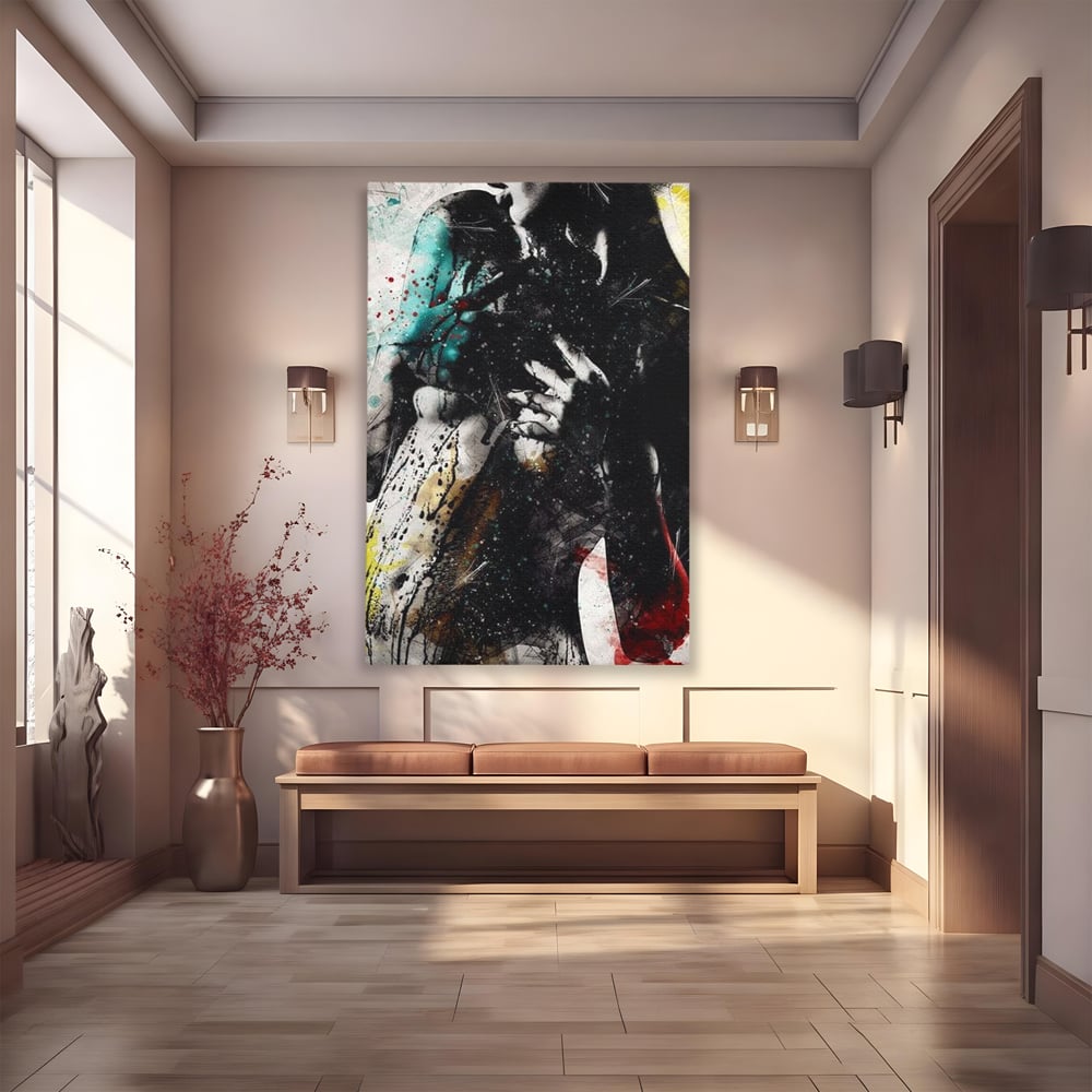 Tablou Canvas Premium LuxCanva® E1054, Fragment de Pasiune, Dorinta, Femeie, Pasiune, Haos, Trup, Living Room, Culori vibrante