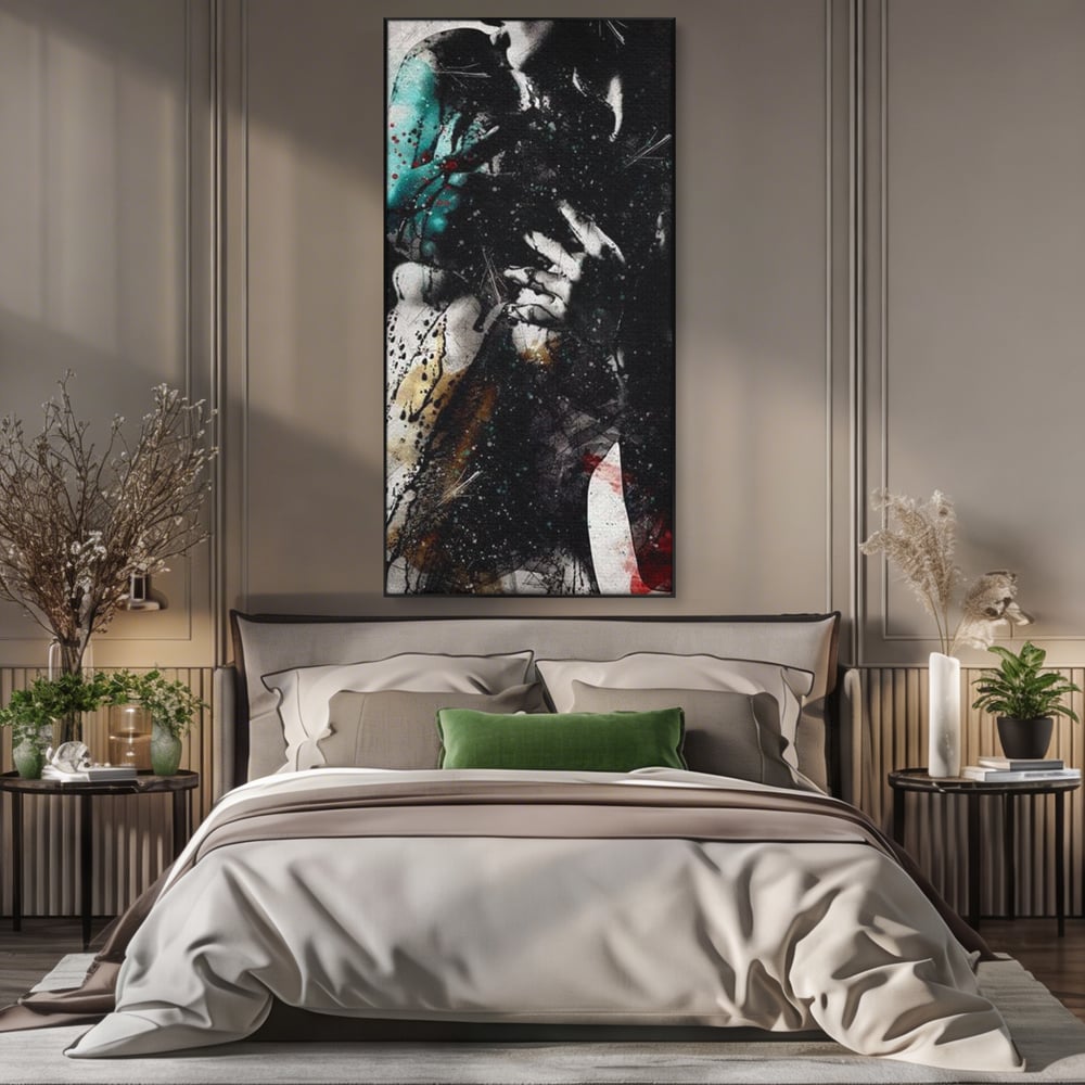 Tablou Canvas Premium LuxCanva® E1054, Fragment de Pasiune, Dorinta, Femeie, Pasiune, Haos, Trup, Living Room, Culori vibrante