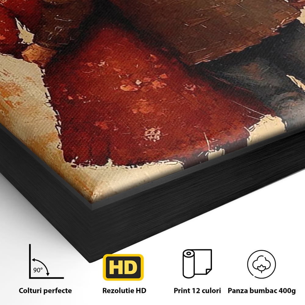 Tablou Canvas Premium, LuxCanva® E1056, Impreuna, Pana la Capat, Dragoste, Varsta, Batranete, Pasi, Plimbare, Sprijin, Timp, Mana, Drum, Cuplu, Tandrete, Eternitate, Living, Dormitor
