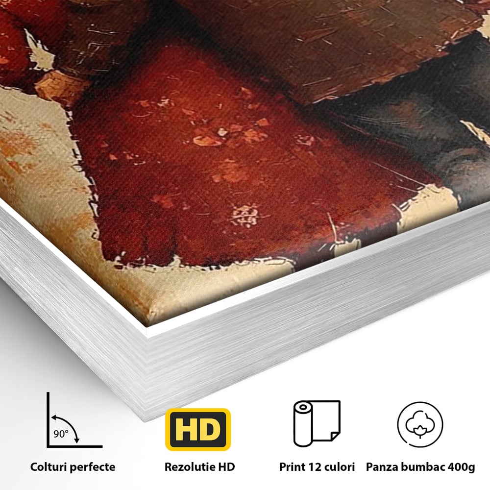 Tablou Canvas Premium, LuxCanva® E1056, Impreuna, Pana la Capat, Dragoste, Varsta, Batranete, Pasi, Plimbare, Sprijin, Timp, Mana, Drum, Cuplu, Tandrete, Eternitate, Living, Dormitor