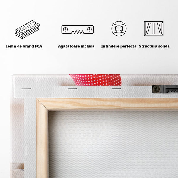 Tablou Canvas Premium, LuxCanva® E1058, Februarie, Ziua Inimii, Dragoste, Data, Inima, Valentine’s Day, Rosu, Simbol, Calendar, Sarbatoare, Tandrete, Cuplu, Iubire, Living, Dormitor
