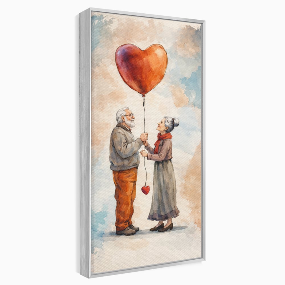 Tablou Canvas Premium, LuxCanva® E1060, Cand Dragostea e Acasa, Dragoste, Inima, Iubire, Eterna, Cuplu, Suflet, Pereche, Ani, Viata, Impreuna, Casatorie, Eternitate, Living, Dormitor