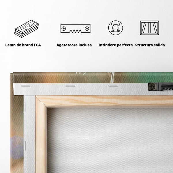 Tablou Canvas Premium, LuxCanva® E1065, Drumul Inimii, Dragoste, Inima, Iubire, Barca, Hartie, Origami, Calatorie, Destin, Steag, Barca, Mesaj, Calatorie, Arta, Living, Dormitor