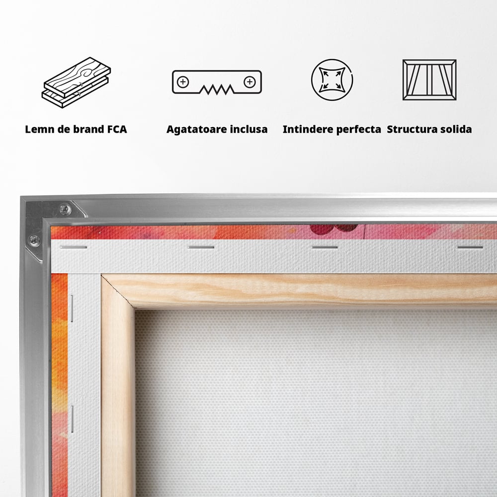 Tablou Canvas Premium, LuxCanva® E1073, Dragoste Fara Sfarsit, Dragoste, Inima, Lumina, Calatorie, Cuplu, Apus, Orizont, Cer, Promisiune, Eternitate, Barbat, Femeie, Living, Dormitor