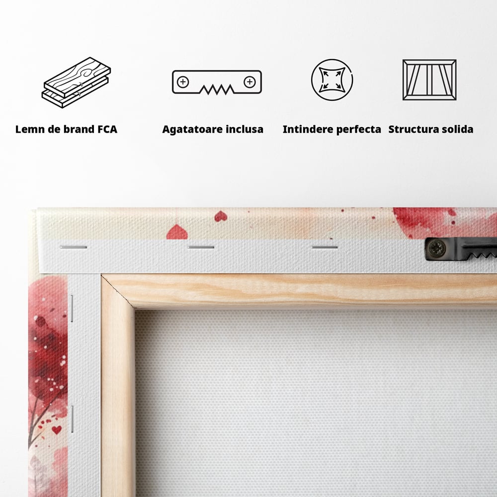 Tablou Canvas Premium, LuxCanva® E1078, Calea Spre Noi, Dragoste, Plimbare, Indragostiti, Parc, Vacanta, Discutie, Declaratii, El, Ea, Cuplu, Fericire, Emotie, Bucurie, Living, Dormitor