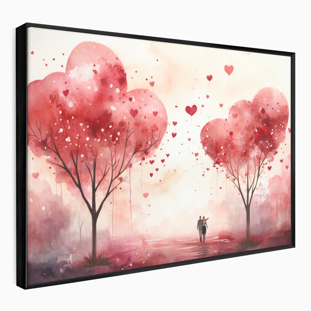 Tablou Canvas Premium, LuxCanva® E1078, Calea Spre Noi, Dragoste, Plimbare, Indragostiti, Parc, Vacanta, Discutie, Declaratii, El, Ea, Cuplu, Fericire, Emotie, Bucurie, Living, Dormitor