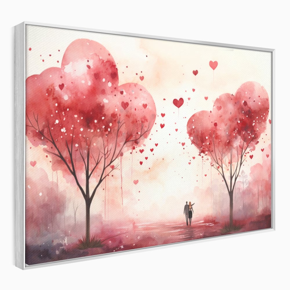 Tablou Canvas Premium, LuxCanva® E1078, Calea Spre Noi, Dragoste, Plimbare, Indragostiti, Parc, Vacanta, Discutie, Declaratii, El, Ea, Cuplu, Fericire, Emotie, Bucurie, Living, Dormitor